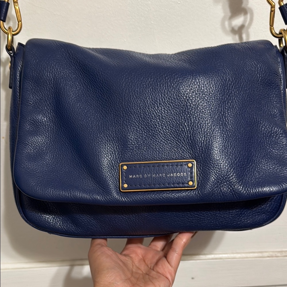 Marc by Marc Jacobs Blue Leather Shoulder Bag